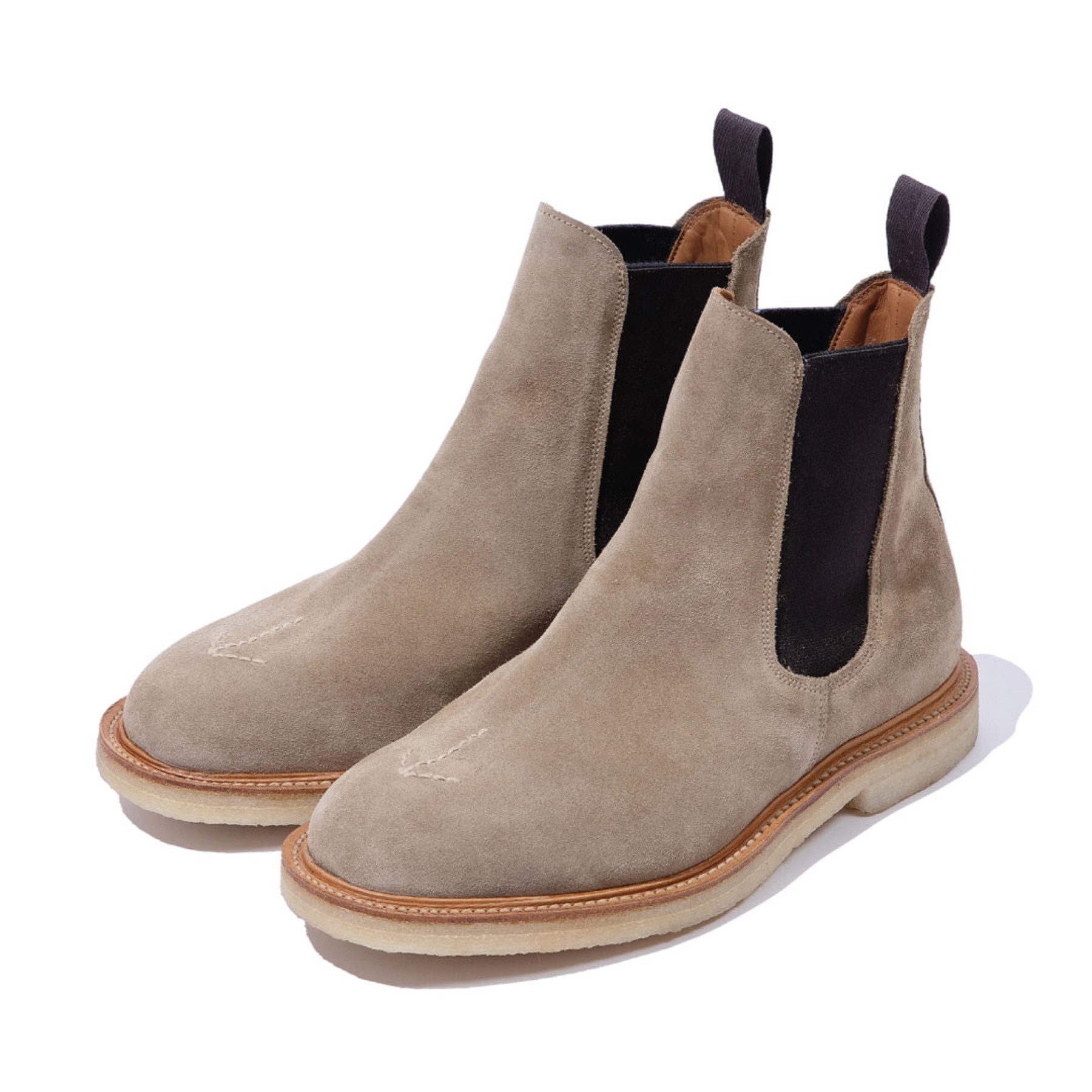 CHELSEA BOOTS - DIRTY BUCK SUEDE with IVORY ARROW